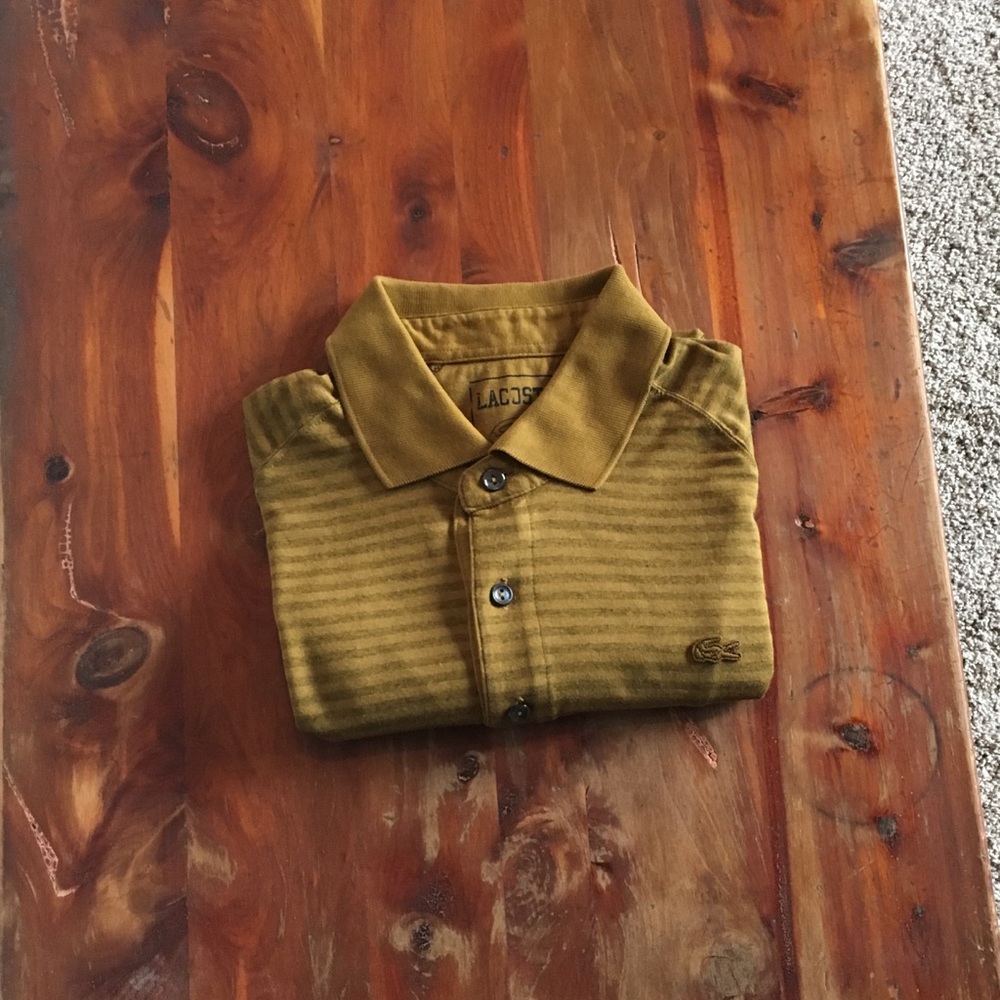 Rare Men’s Lacoste stripped Polo Size 3/ Sm